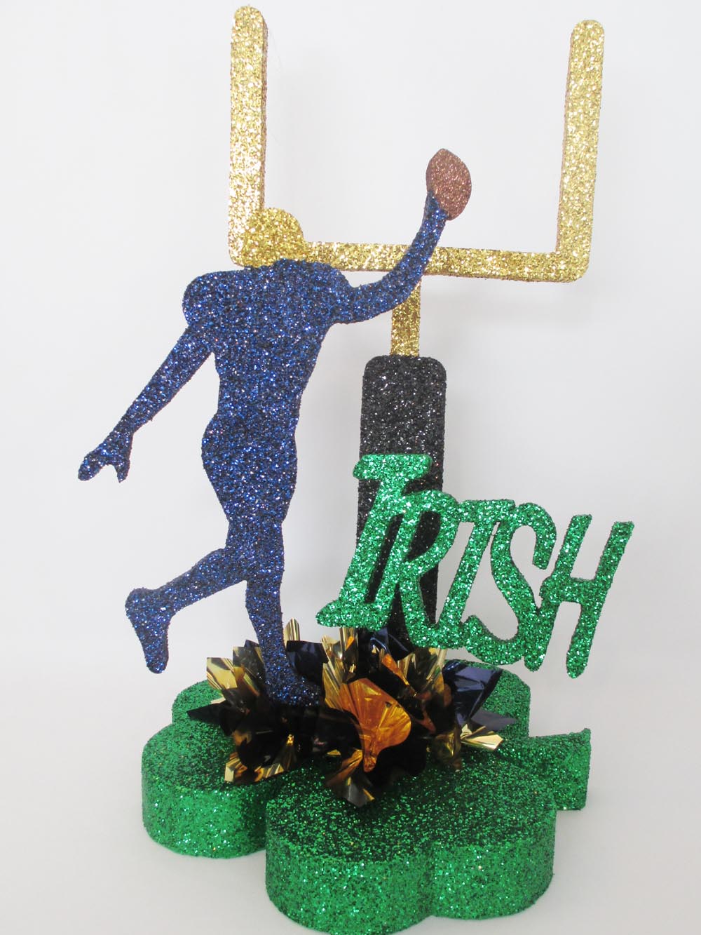 Irish football table centerpiece - Designs by Ginny