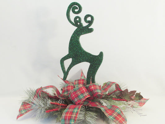 Holiday Centerpiece, napkin ring, wine bottle topper & favor box