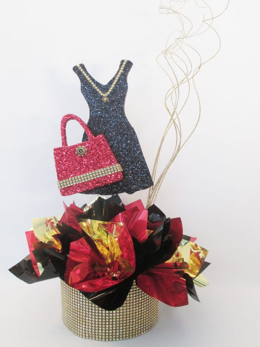 Little Black Dress & Purse Centerpiece