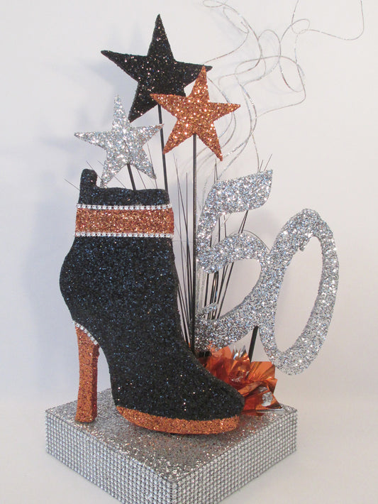 High heel shoe boot centerpiece - Designs by Ginny