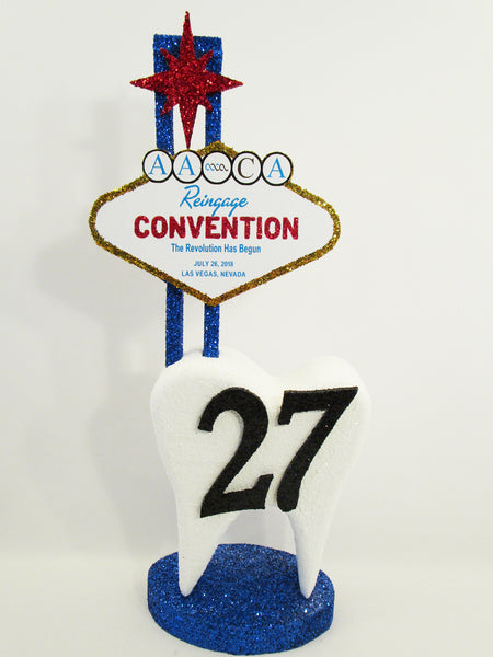 Custom tooth themed Convention Centerpiece