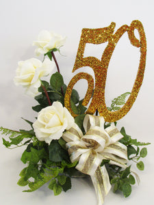 50th anniversary centerpiece - Designs by Ginny