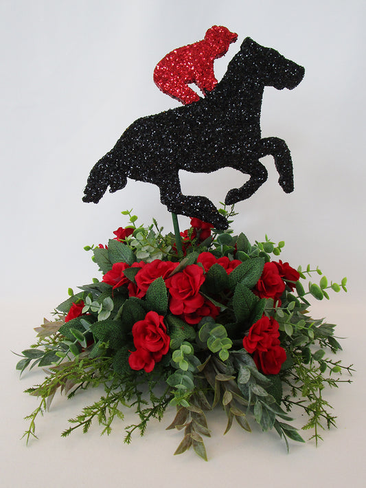 Horse and Jockey Table Centerpiece - Designs by Ginny