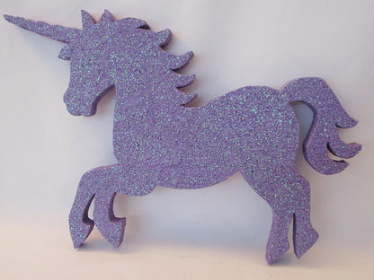 Lavender unicorn Styrofoam cutout - Designs by Ginny