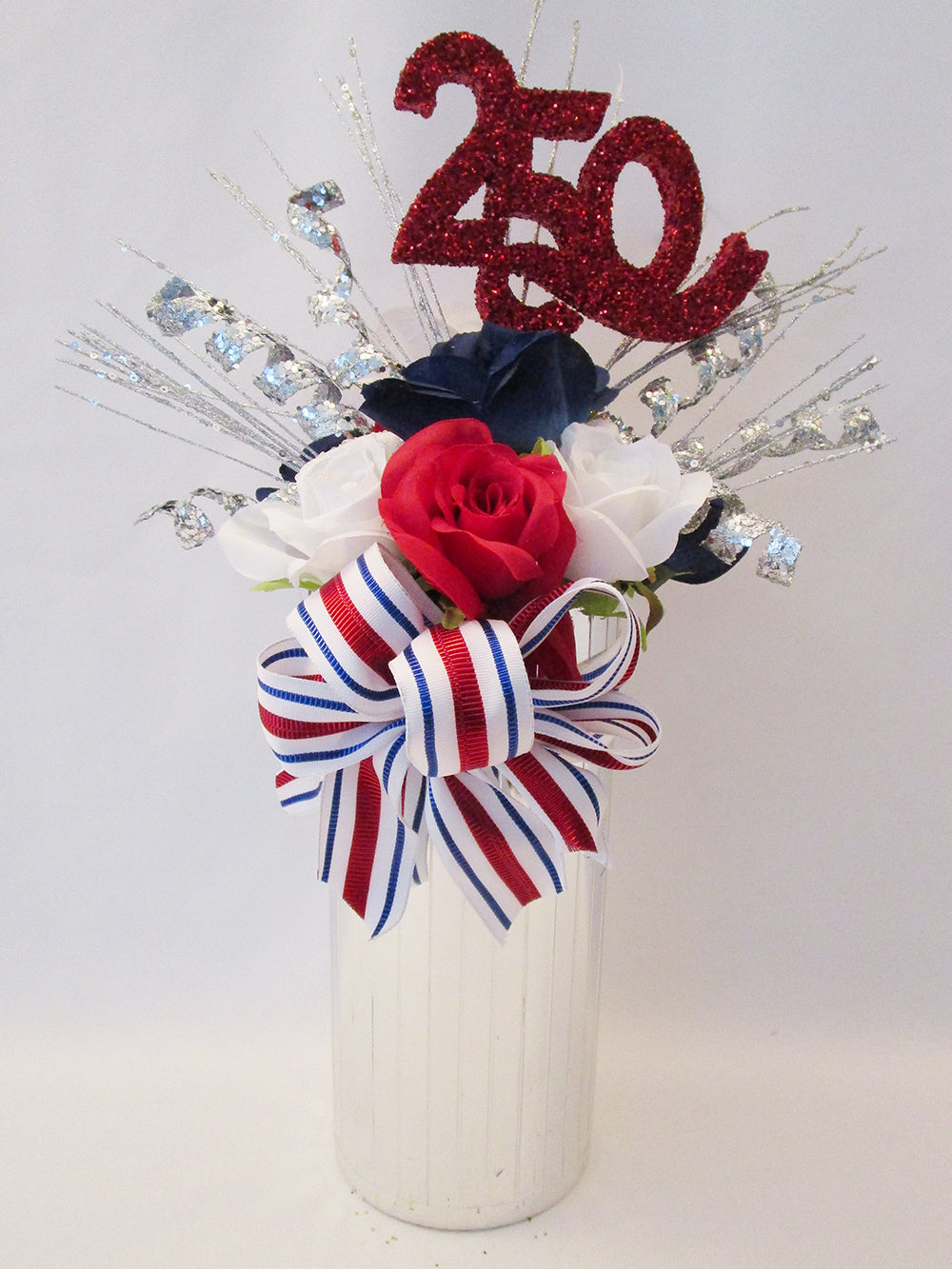 250th celebration table centerpiece - Designs by Ginny