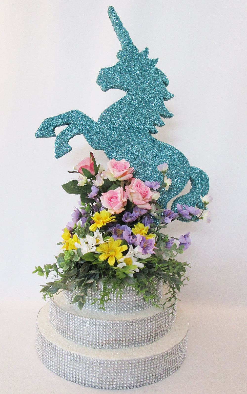Unicorn floral Table centerpiece - Designs by Ginny