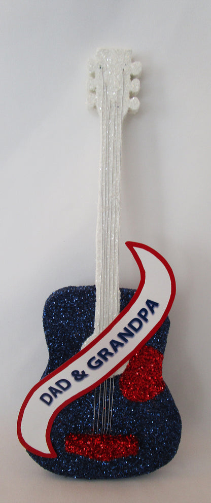 Styrofoam Acoustic Guitar cutout - Designs by Ginny