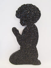 Load image into Gallery viewer, Afro girl praying cutout - Designs by Ginny
