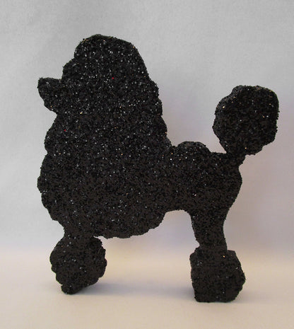 Black Poodle Styrofoam Cutout - Designs by Ginny