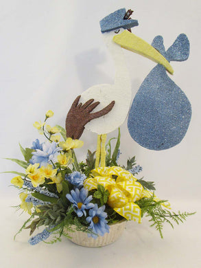 Floral Stork Table Centerpiece - Designs by Ginny