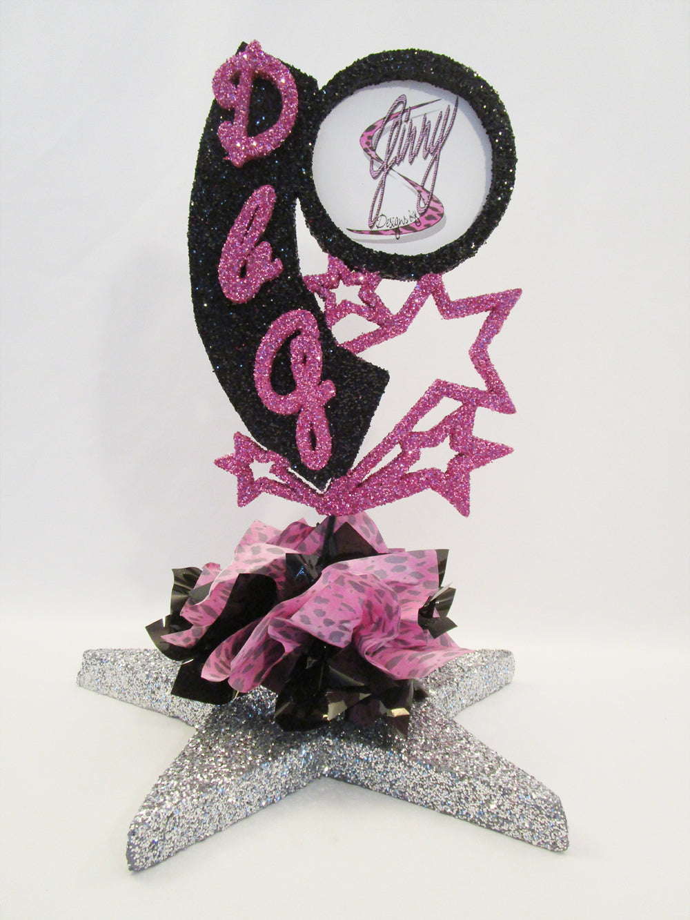 Custom logo centerpiece - Designs by Ginny