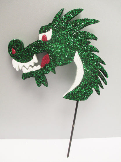 Styrofoam Dragon Head cutout - Designs by Ginny