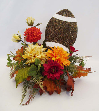 Fall football table centerpiece - Designs by Ginny