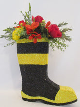 Load image into Gallery viewer, Fireman Boot with silk flowers
