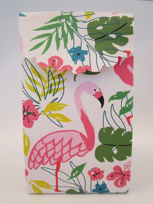 Flamingo favor box - Designs by Ginny