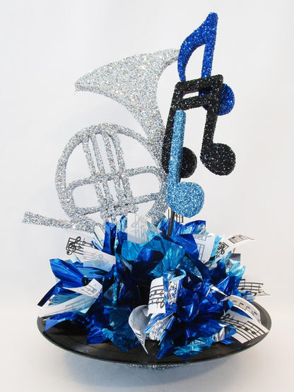 Tuba Centerpiece with musical notes