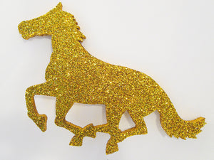 Gold Horse styrofoam cutout - Designs by Ginny