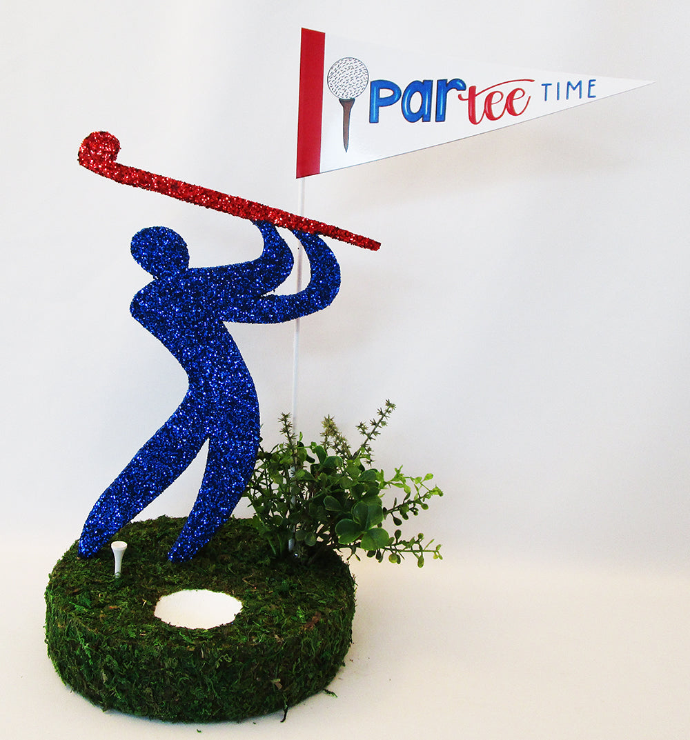 Golf Par Tee Time centerpiece - Designs by Ginny