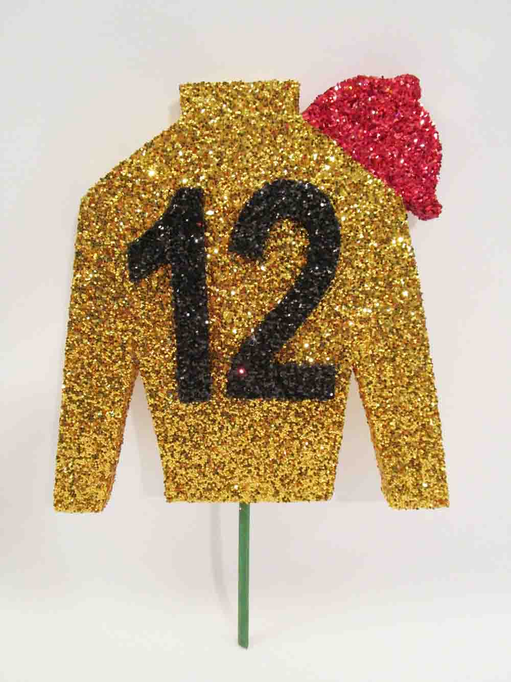 Jockey silk table number - Designs by Ginny