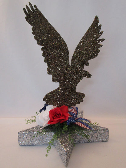 Eagle on star table centerpiece - Designs by Ginny