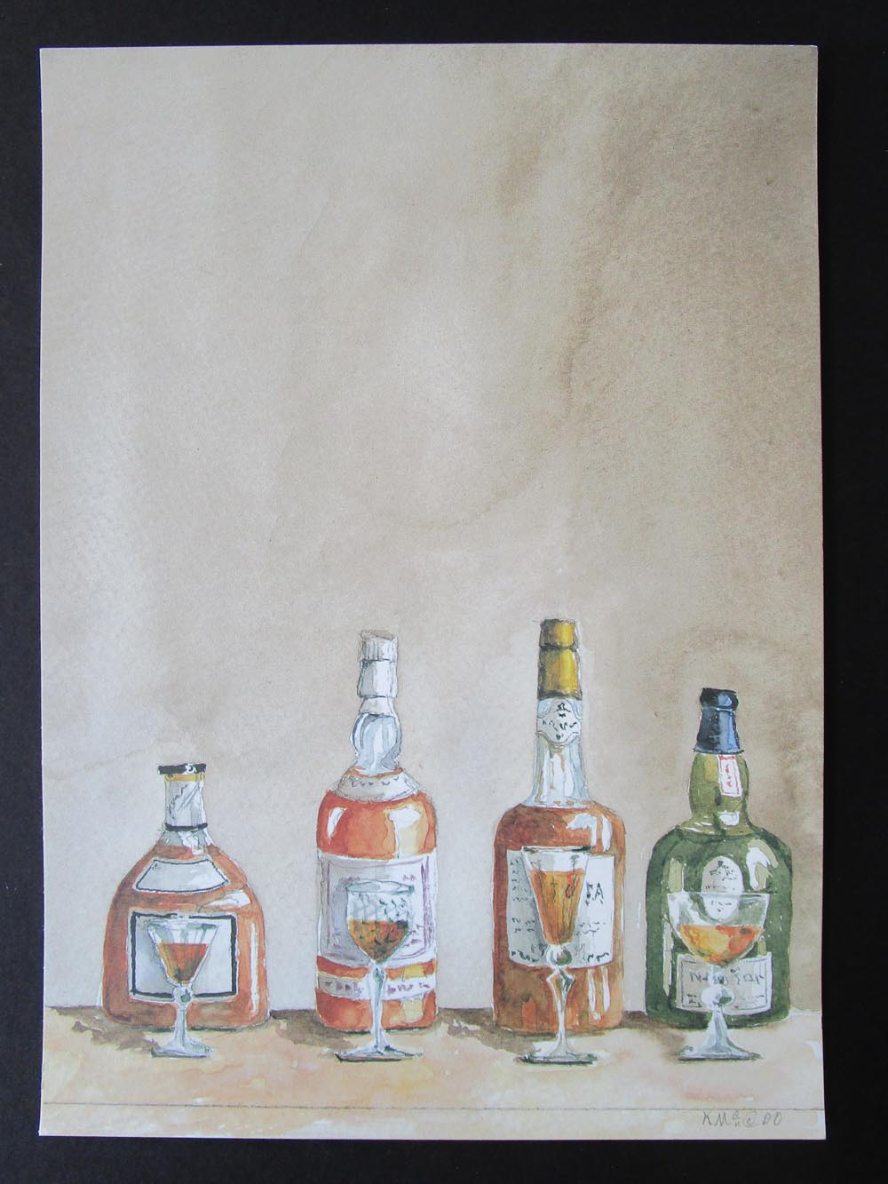 Liquor bottles invite - Designs by Ginny