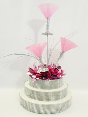 Martini Glasses table centerpiece - Designs by Ginny