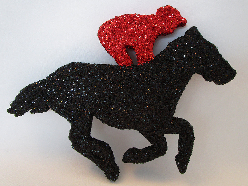 Medium Horse and Jockey Cutout