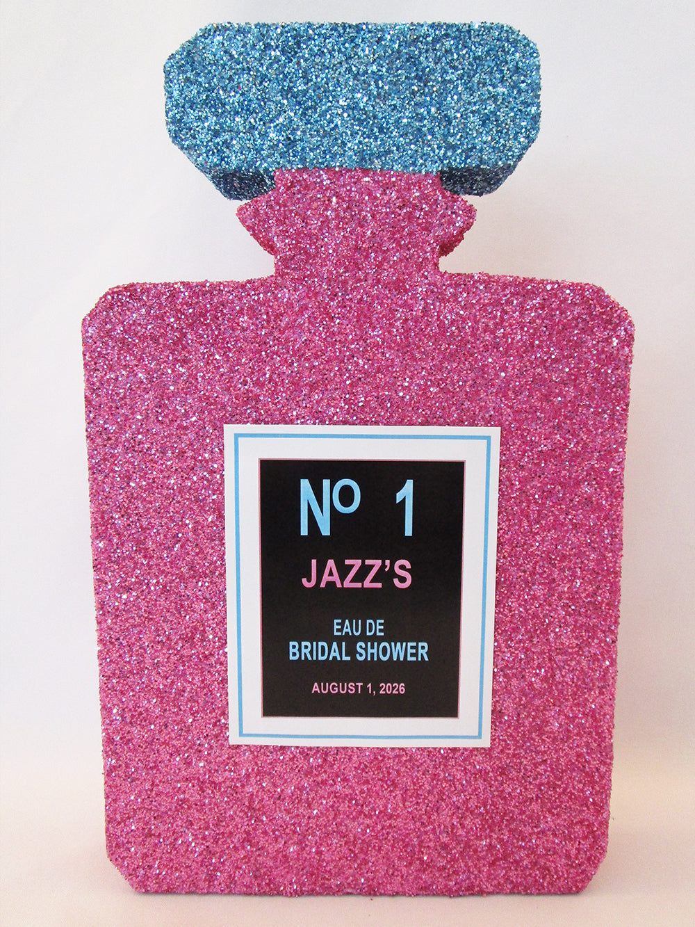 Styrofoam perfume bottle table centerpiece - Designs by Ginny