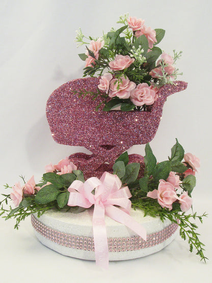 baby carriage table centerpiece - Designs by Ginny