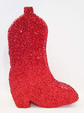 Red cowboy boot cutout - Designs by Ginny