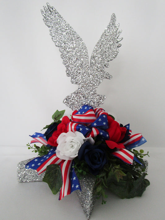 Eagle on star table centerpiece - Designs by Ginny