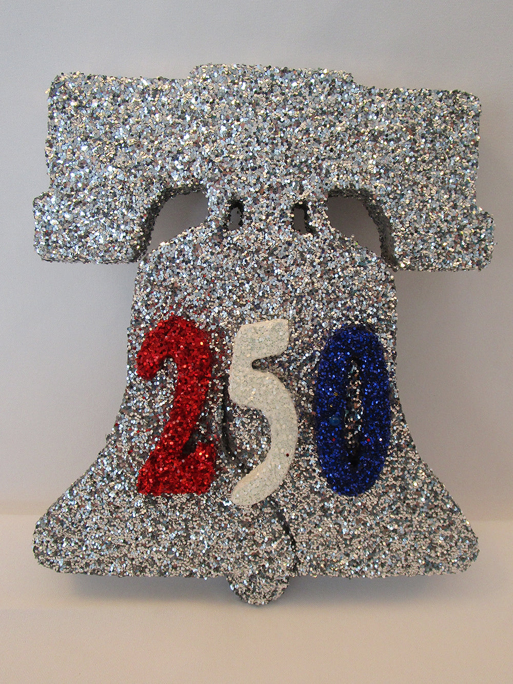 Silver Liberty Bell Styrofoam cutout - Designs by Ginny