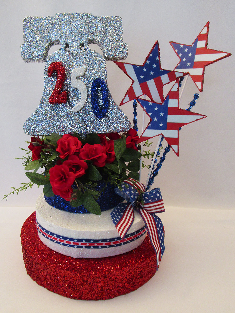 250th Liberty  Bell table centerpiece - Designs by Ginny