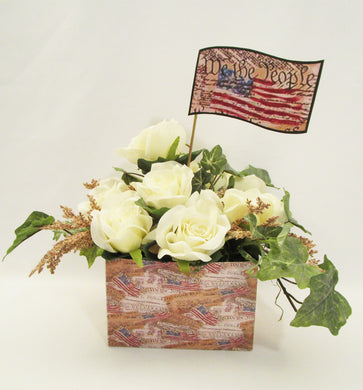 We the People floral centerpiece - Designs by Ginny