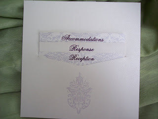 Vellum Fold-over Wedding Invite SAMPLE