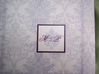 Vellum Fold-over Wedding Invite SAMPLE