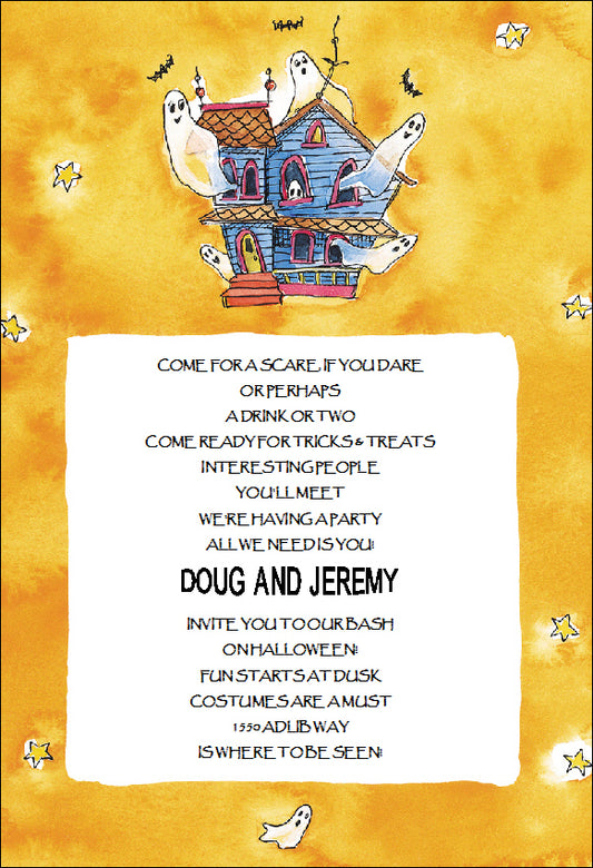 Halloween Haunted House Invite