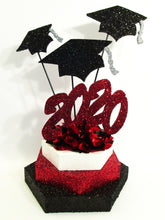 Load image into Gallery viewer, 2020 Graduation Centerpiece-red-white-black-Designs by Ginny
