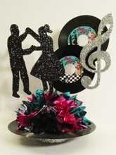 Load image into Gallery viewer, 50&#39;s dancers and record centerpiece - Designs by Ginny
