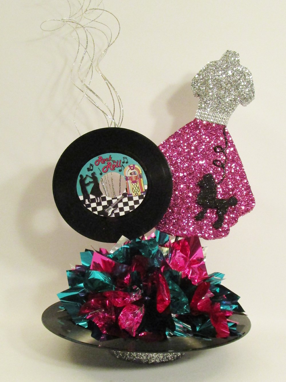 50's poodle skirt centerpiece - Designs by Ginny