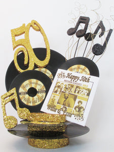 Motown with musical notes centerpiece - Designs by Ginny