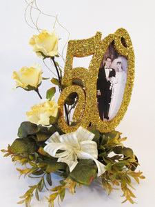 50th Anniversary Centerpiece - Designs by Ginny