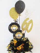 Load image into Gallery viewer, Metallic tissue base, records &amp; faux balloons (number &amp; name optional)
