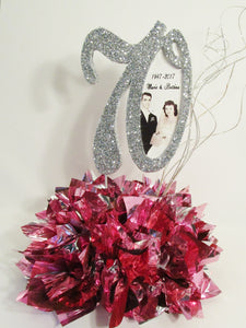 70th Anniversary Centerpiece - Designs by Ginny