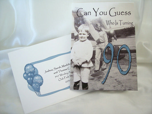 90th Birthday Invite - Designs by Ginny