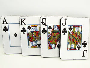 Club playing card styrofoam cutout - Designs by Ginny