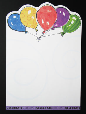 Die cut balloons invite - Designs by Ginny