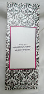 Slimline Fleur-des-lis Wedding Program