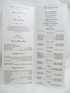 Slimline Fleur-des-lis Wedding Program