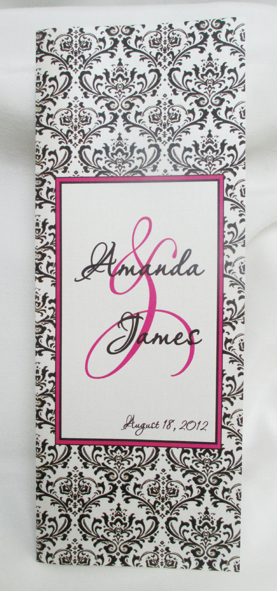 Slimline Fleur-des-lis Wedding Program